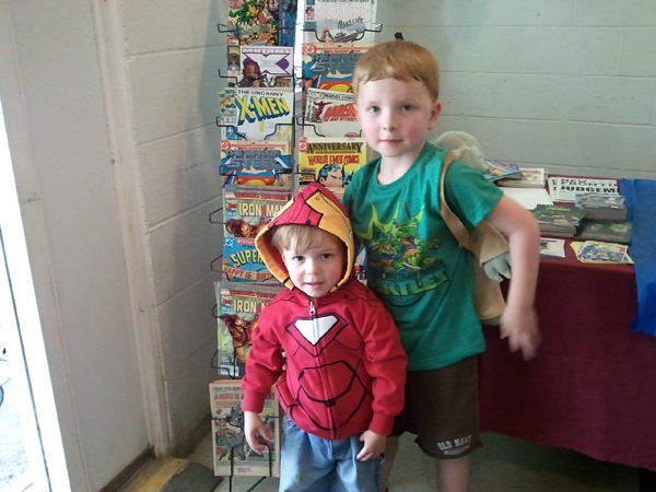 These two young fans approved of the show!